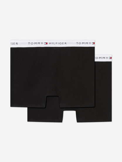Tommy Hilfiger Boys 2 Pack Boxer Shorts Set in Black
