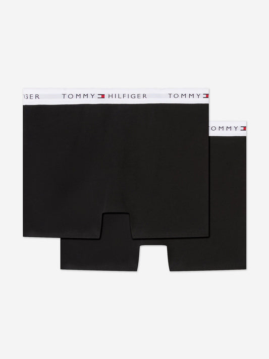Tommy Hilfiger Boys 2 Pack Boxer Shorts Set in Black