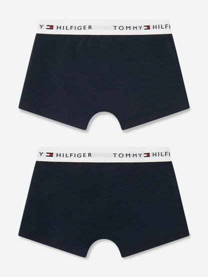 Tommy Hilfiger Boys 2 Pack Boxer Shorts Set in Navy