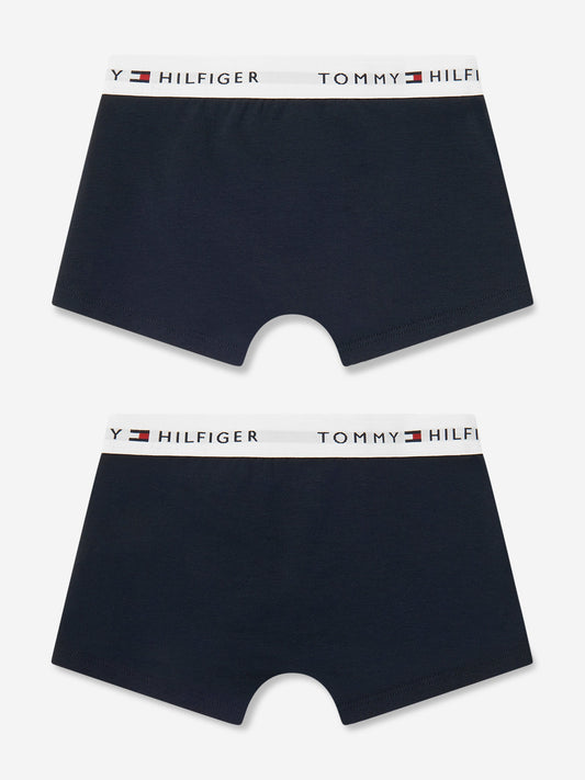 Tommy Hilfiger Boys 2 Pack Boxer Shorts Set in Navy