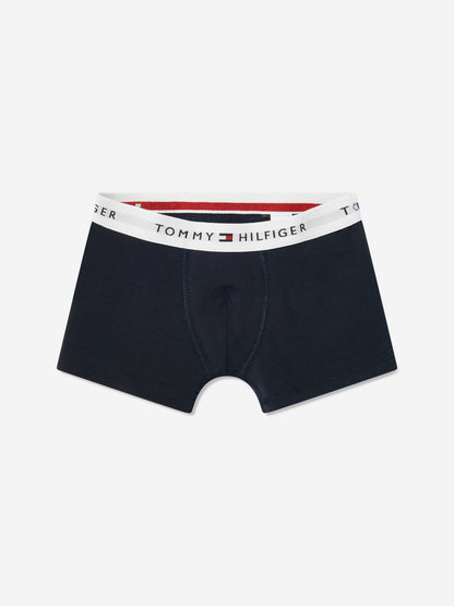 Tommy Hilfiger Boys 2 Pack Boxer Shorts Set in Navy