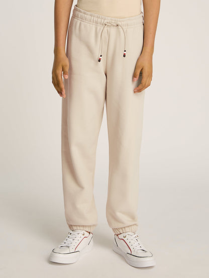 Tommy Hilfiger Kids Mini Corp Logo Joggers in Beige