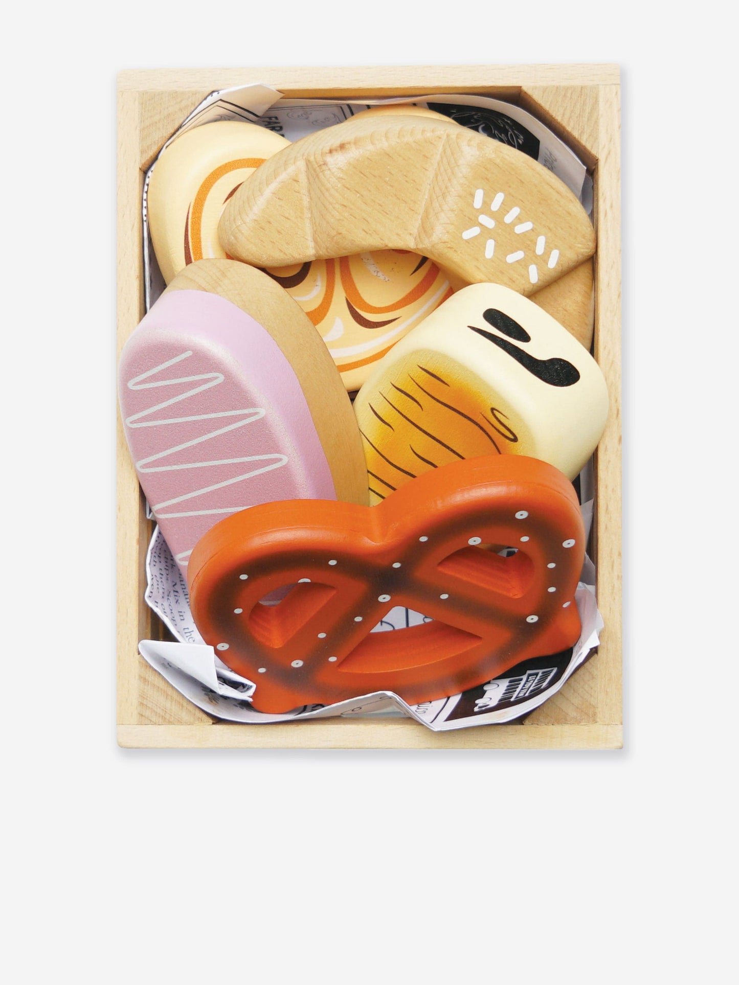 Le Toy Van Bakery & Patisserie Wooden Market Crate-6 Piece ( W:160 D:118 H:60mm