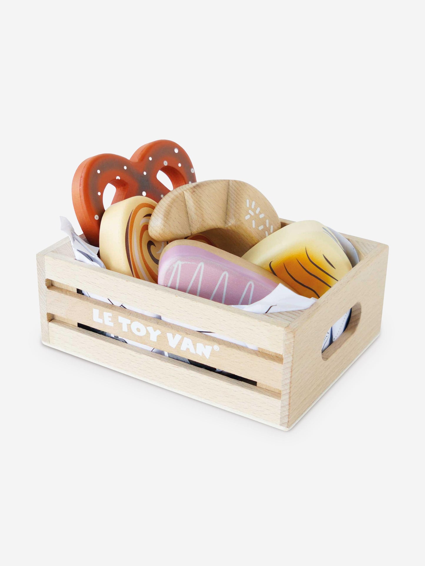 Le Toy Van Bakery & Patisserie Wooden Market Crate-6 Piece ( W:160 D:118 H:60mm