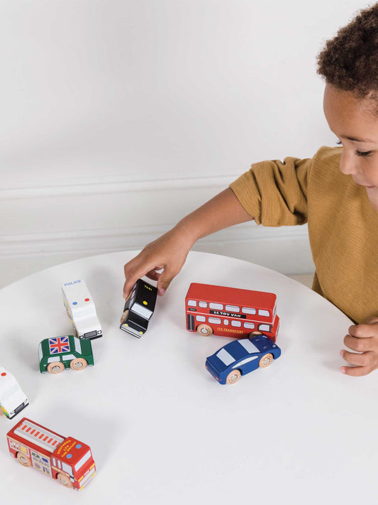 Le Toy Van London Toy Car Set-7 Piece (10 x 3 x 5cm)