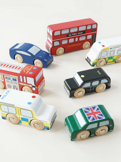 Le Toy Van London Toy Car Set-7 Piece (10 x 3 x 5cm)