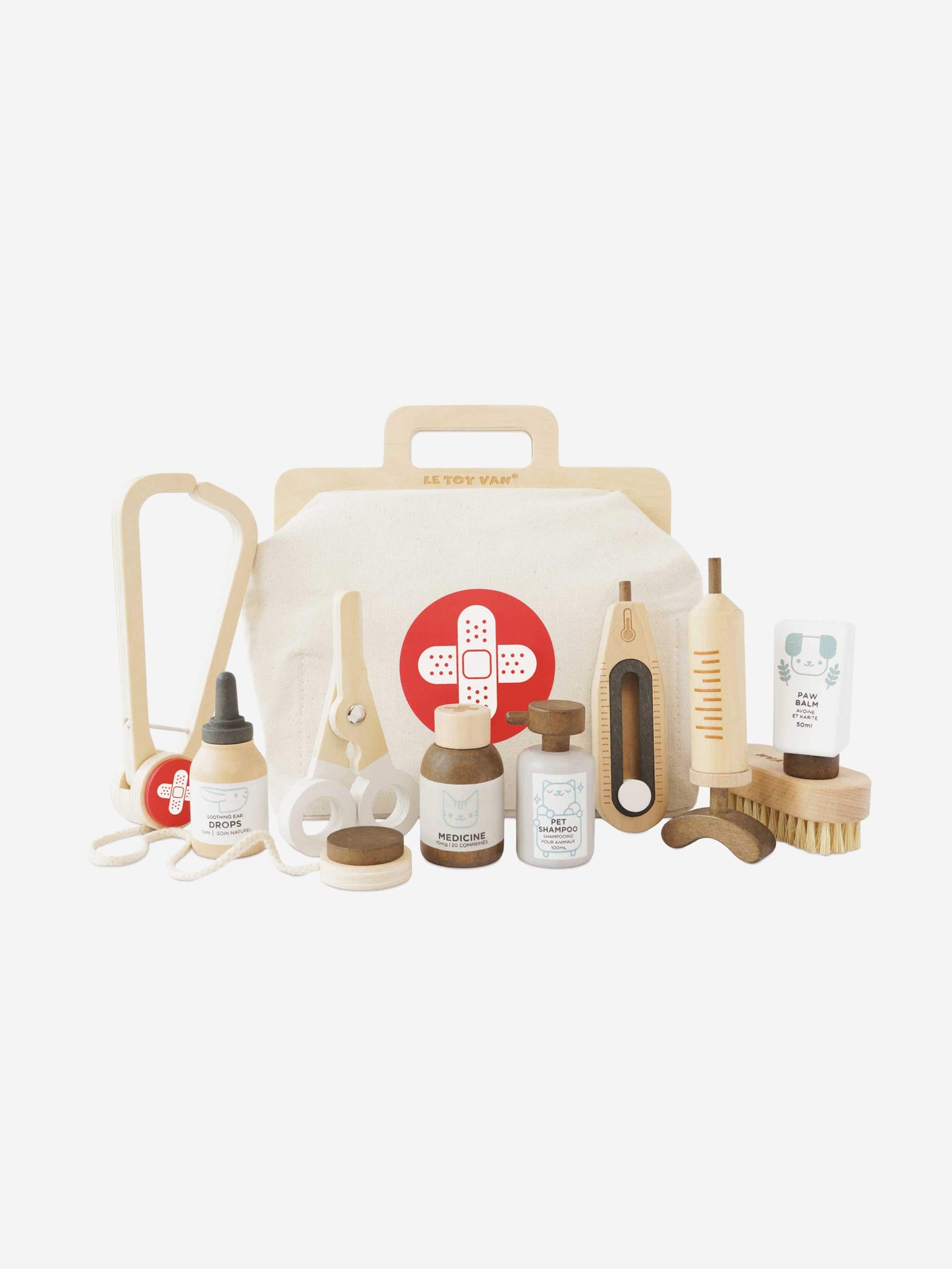Le Toy Van Animal Vet Set-10 Piece (W:22 x D:14.5 x H:15 cm)