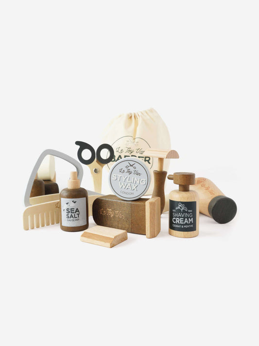 Le Toy Van Hairdresser and Barber Kit-12 Piece (W:16 x D:16 x H:18 cm)