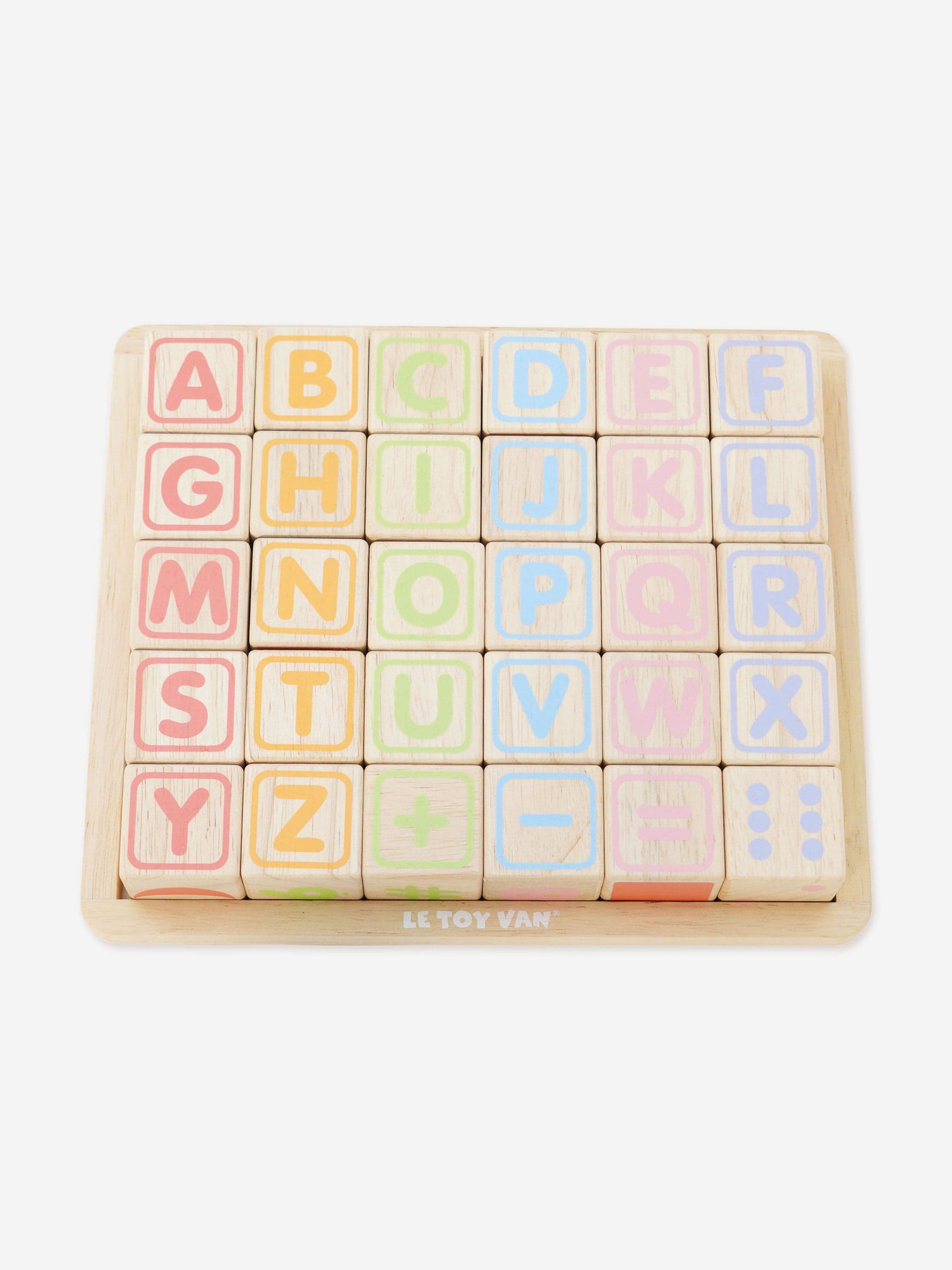 Le Toy Van ABC Learning Blocks-30 Piece (W:27 x H:23 x 4.3cm)