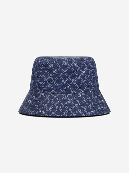 Trussardi Boys Quinsi Reversible Bucket Hat in Navy