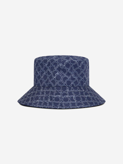 Trussardi Boys Quinsi Reversible Bucket Hat in Navy