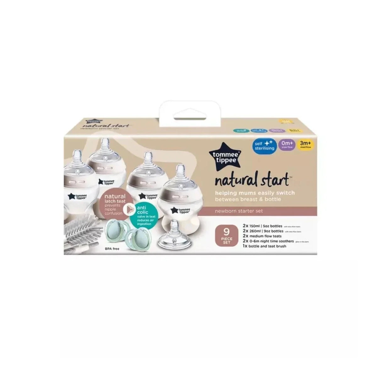 Tommee Tippee Natural Start Newborn Starter Kit - Muted