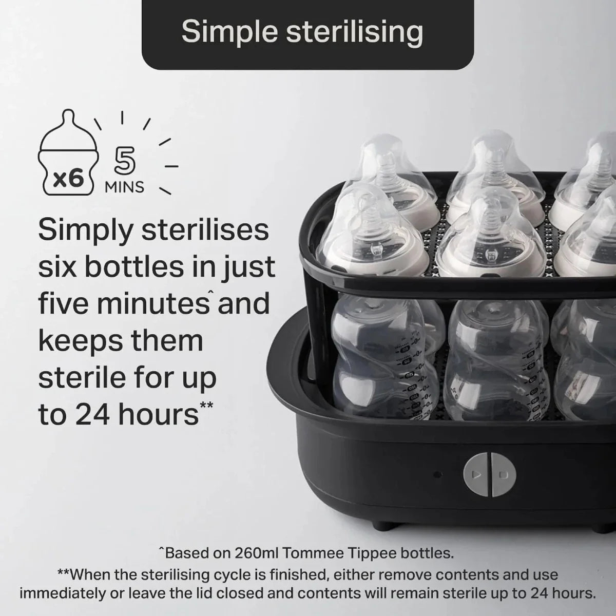 Tommee Tippee Electric Steriliser – Black