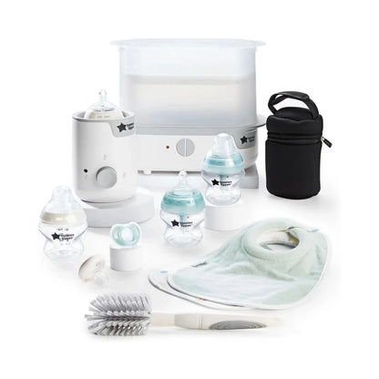 Tommee Tippee Complete Feeding Set with Electric Steam Steriliser - White