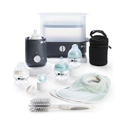Tommee Tippee Complete Feeding Set with Electric Steam Steriliser - Black