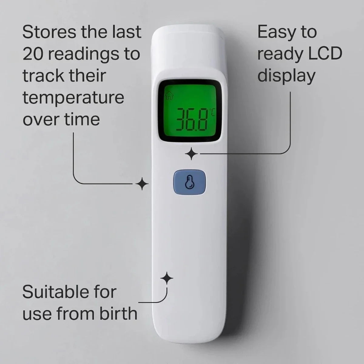 Tommee Tippee NoTouch Digital Forehead Thermometer