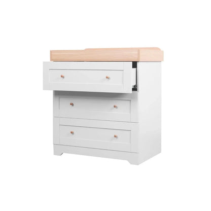 Tutti Bambini Rio 2 Piece Room Set with Sprung Mattress - Dove Grey/Honey Oak