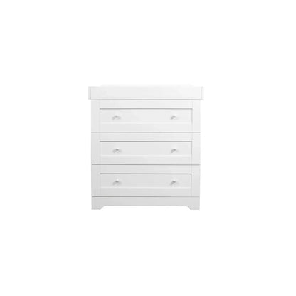 Tutti Bambini Rio 3 Piece Room Set with Deluxe Fibre Mattress - White