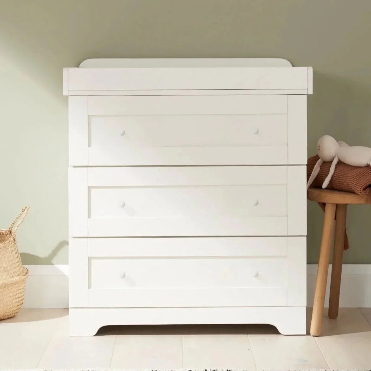 Tutti Bambini Rio 3 Piece Room Set with Pocket Sprung Mattress - White