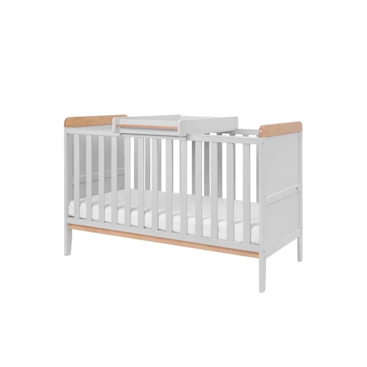 Tutti Bambini Rio 3 Piece Room Set with Sprung Mattress - Dove Grey/Honey Oak