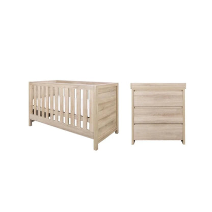 Tutti Bambini Modena 2 Piece Room Set with Pocket Sprung Mattress - Oak