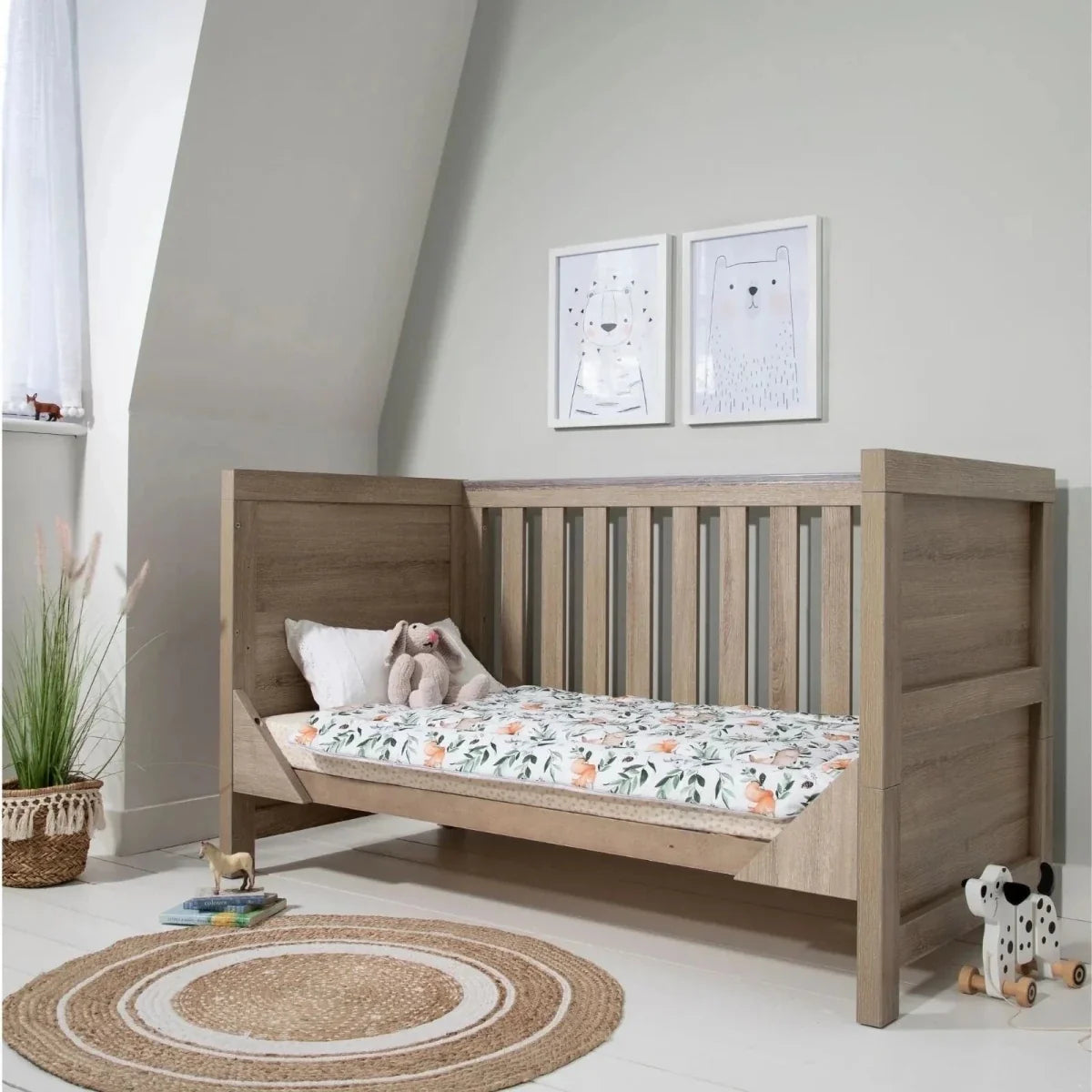 Tutti Bambini Modena 2 Piece Room Set with Pocket Sprung Mattress - Oak