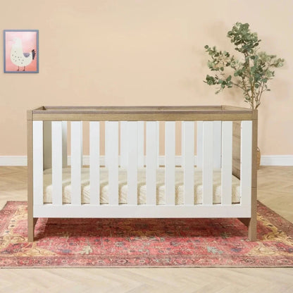 Tutti Bambini Modena 2 Piece Room Set with Pocket Sprung Mattress - White/Oak