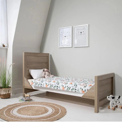 Tutti Bambini Modena 3 Piece Room Set with Pocket Sprung Mattress - White/Oak
