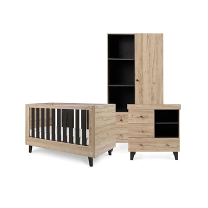 Tutti Bambini Como 3 Piece Furniture Set - Distressed Oak/Slate Grey