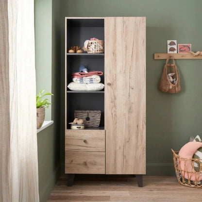 Tutti Bambini Como 3 Piece Furniture Set - Distressed Oak/Slate Grey