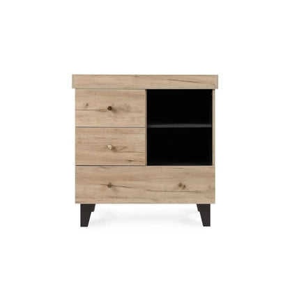 Tutti Bambini Como 3 Piece Furniture Set - Distressed Oak/Slate Grey