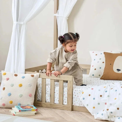 Tutti Bambini Grande Casa Montessori Toddler Floor Bed 90x200cm - Harvest Oak