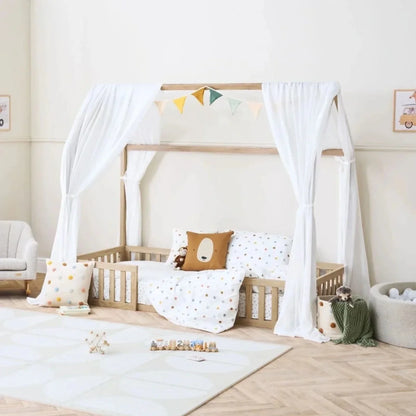 Tutti Bambini Grande Casa Montessori Toddler Floor Bed 90x200cm - Harvest Oak