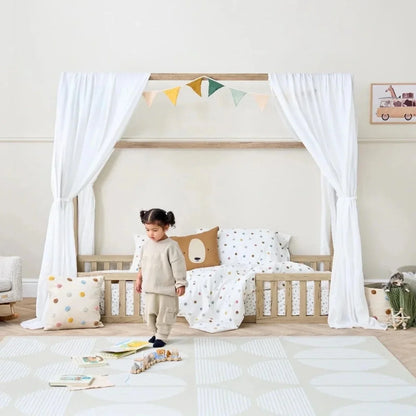 Tutti Bambini Grande Casa Montessori Toddler Floor Bed 90x200cm - Harvest Oak
