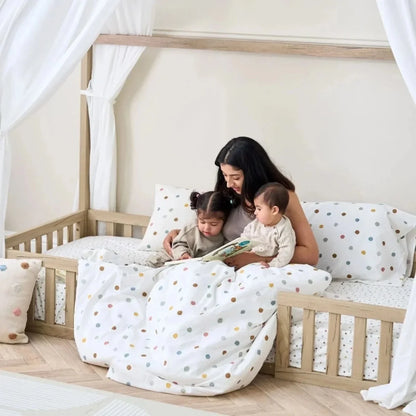 Tutti Bambini Grande Casa Montessori Toddler Floor Bed 90x200cm - Harvest Oak