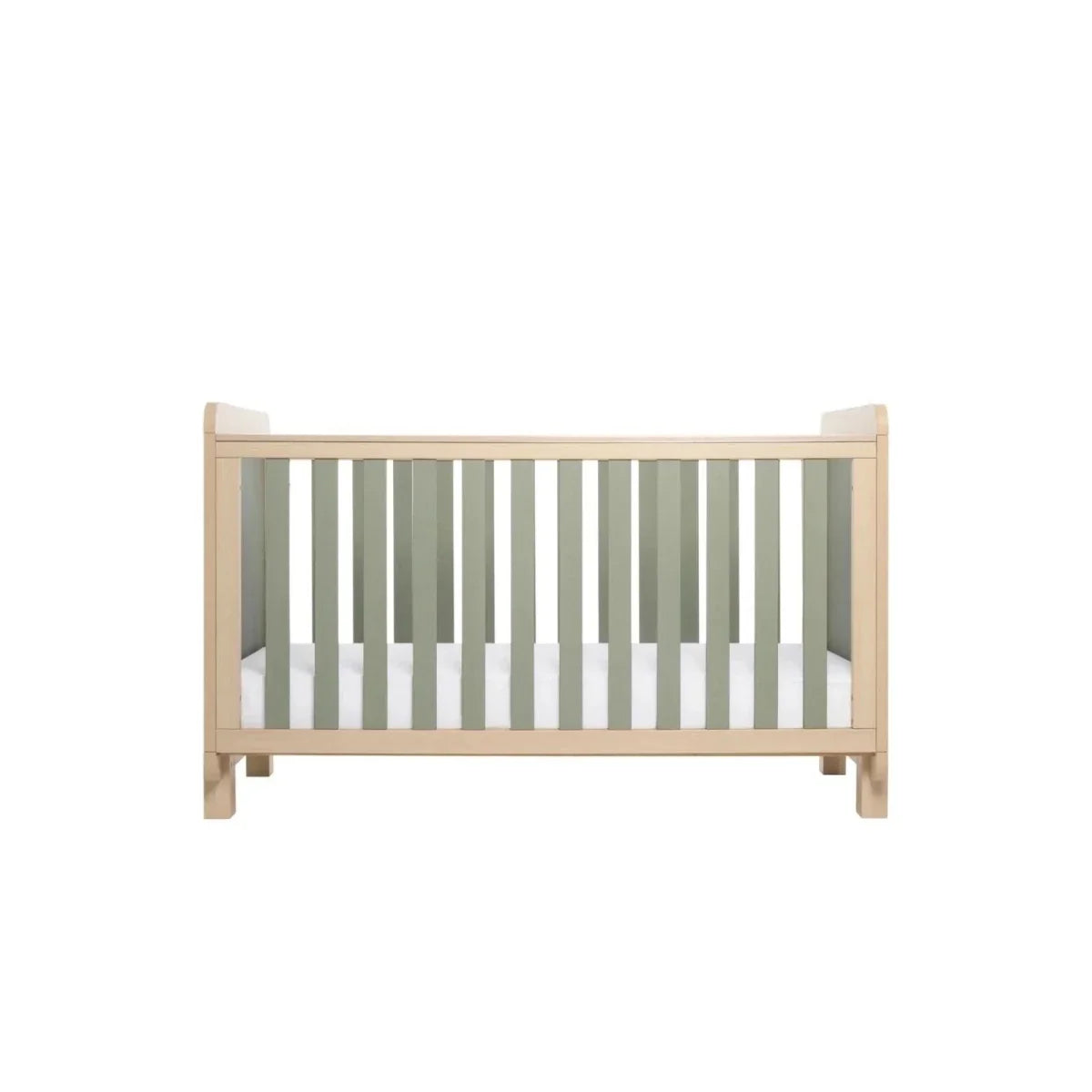Tutti Bambini Kuba Cot Bed - Golden Oak/Sage Weave