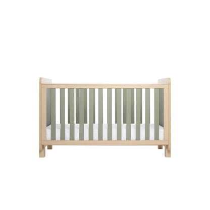 Tutti Bambini Kuba Cot Bed - Golden Oak/Sage Weave