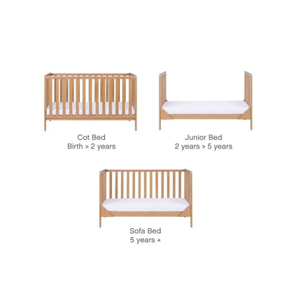 Tutti Bambini Malmo Cot Bed with Cot Top Changer & Mattress