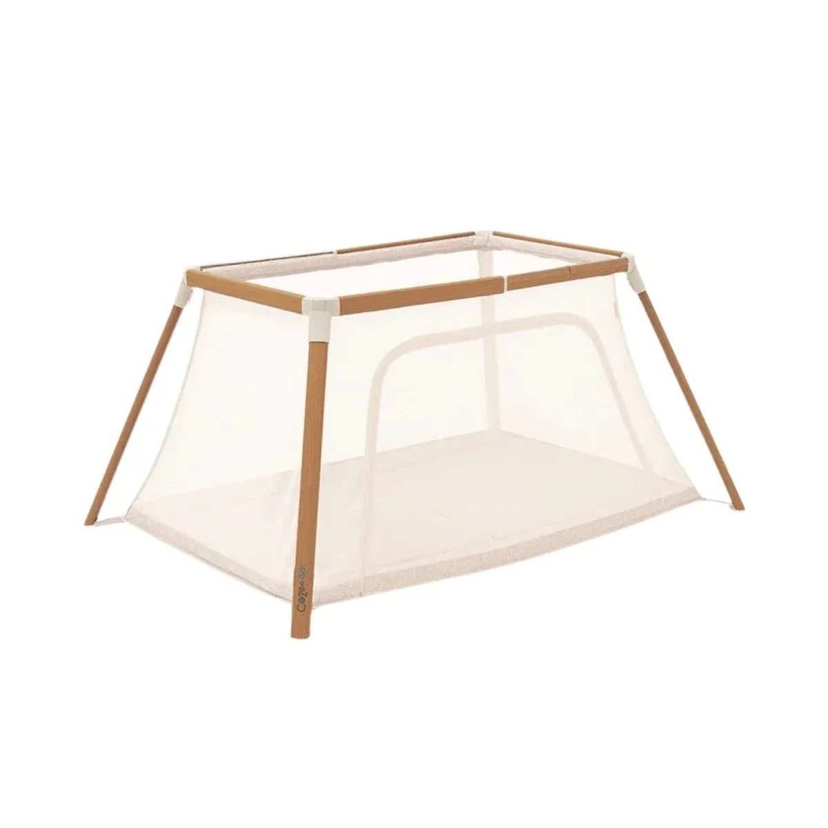 Tutti Bambini CoZee Go Day & Night Playpen - Scandinavian Walnut/Ecru