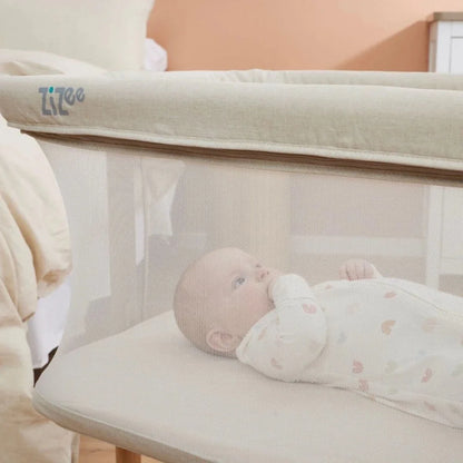 Tutti Bambini ZiZee Essential Crib - Scandinavian Walnut/Ecru