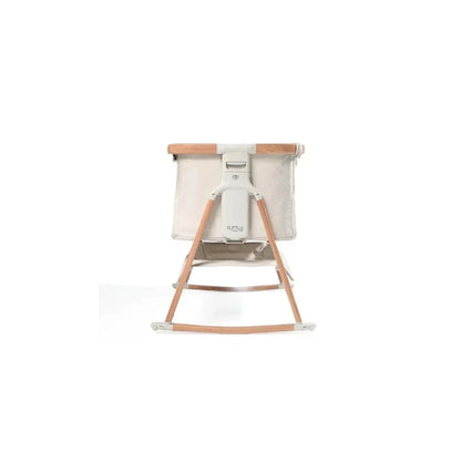 Tutti  Bambini CoZee Air Bedside Crib - Scandinavian Walnut/Ecru