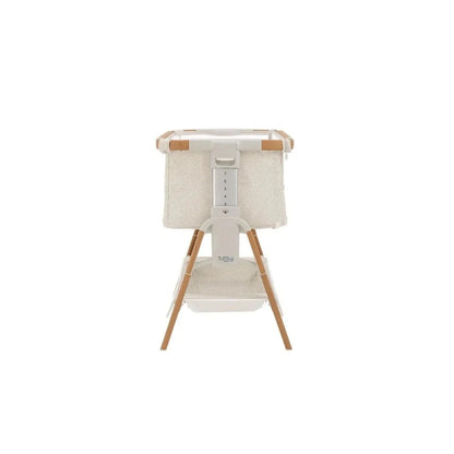 Tutti Bambini CoZee XL Bedside Crib & Cot - Scandinavian Walnut/Ecru