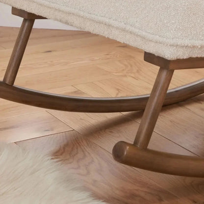 Tutti Bambini Micah Rocking Chair & Footstool - Boucle Fresh Cream
