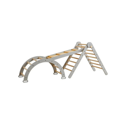 Tutti Bambini Scala Montessori 3-in-1 Pikler Climbing Frame with Climbing Wall - Mushroom