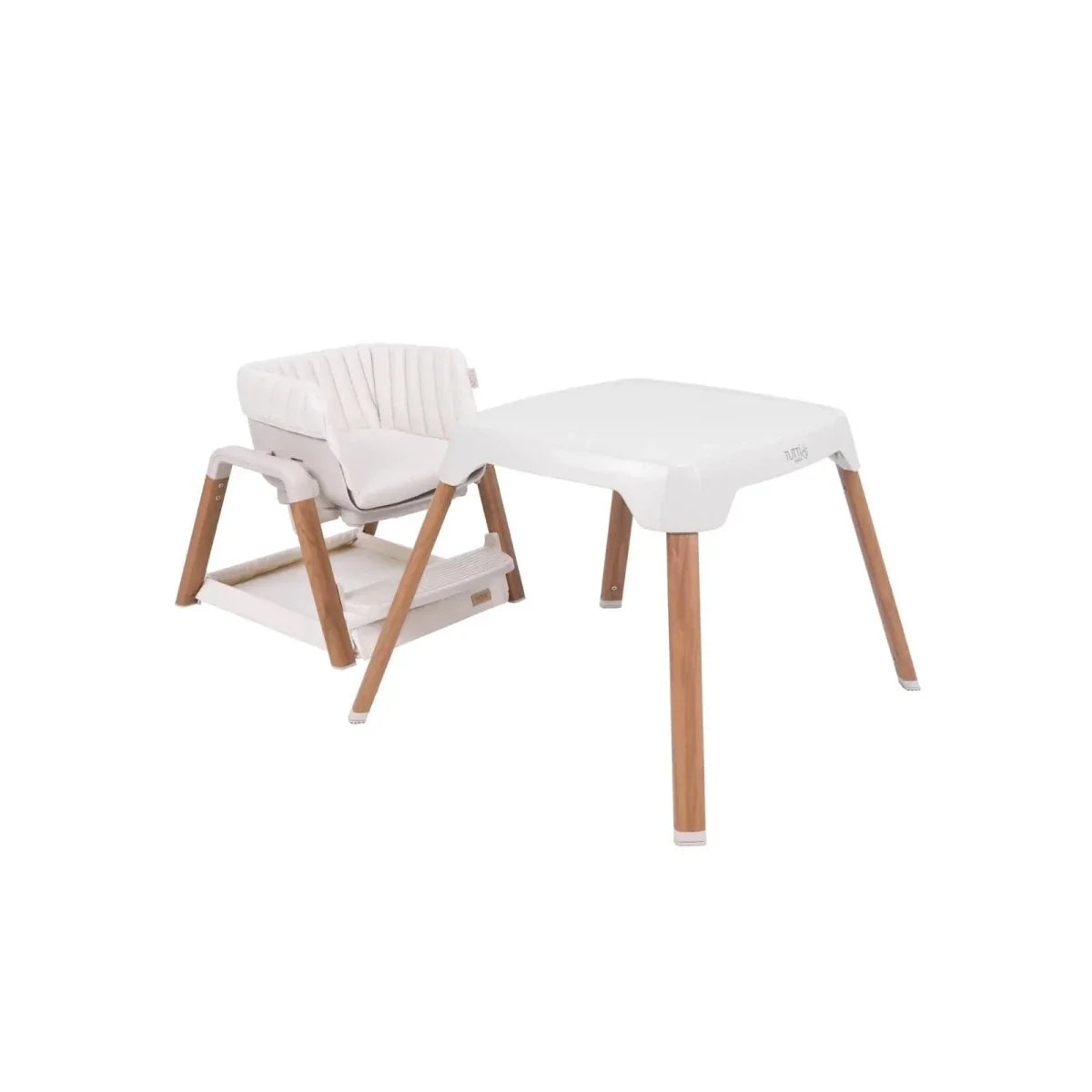 Tutti Bambini Nova Evolutionary Highchair - Scandinavian Walnut/Ecru