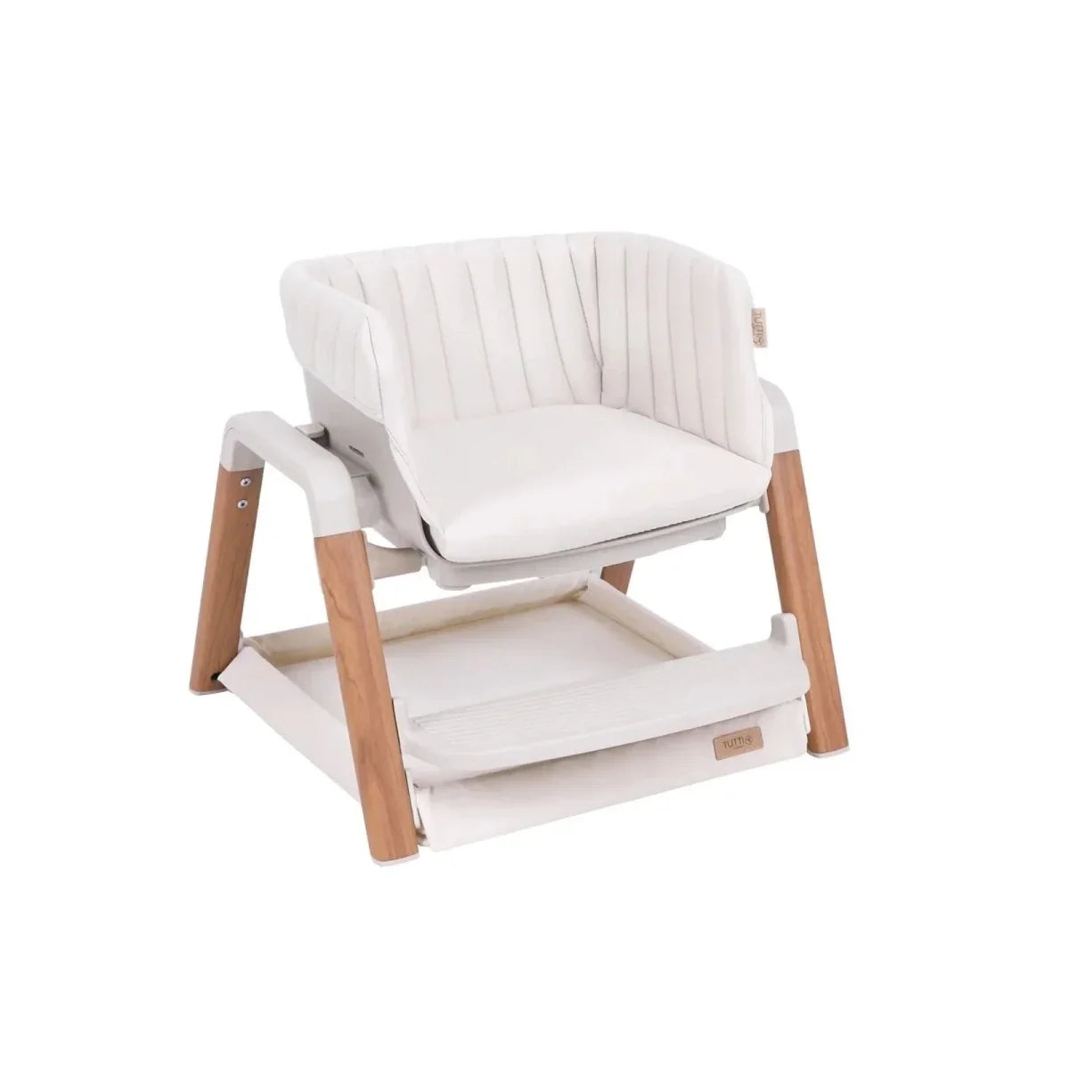 Tutti Bambini Nova Birth to 12 Years Complete Highchair Package - Scandinavian Walnut/Ecru