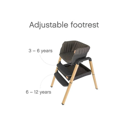 Tutti Bambini Nova Birth to 12 Years Complete Highchair Package - Grey/Oak