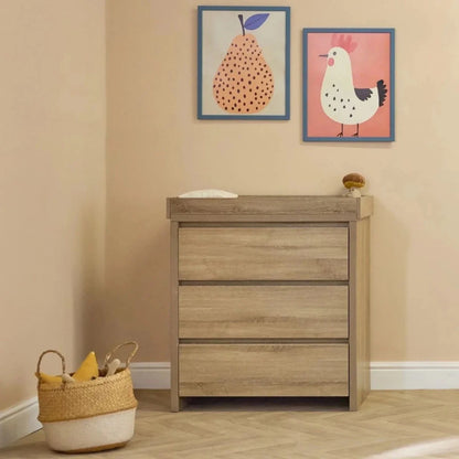 Tutti Bambini Modena 2 Piece Room Set with Deluxe Fibre Mattress - Oak