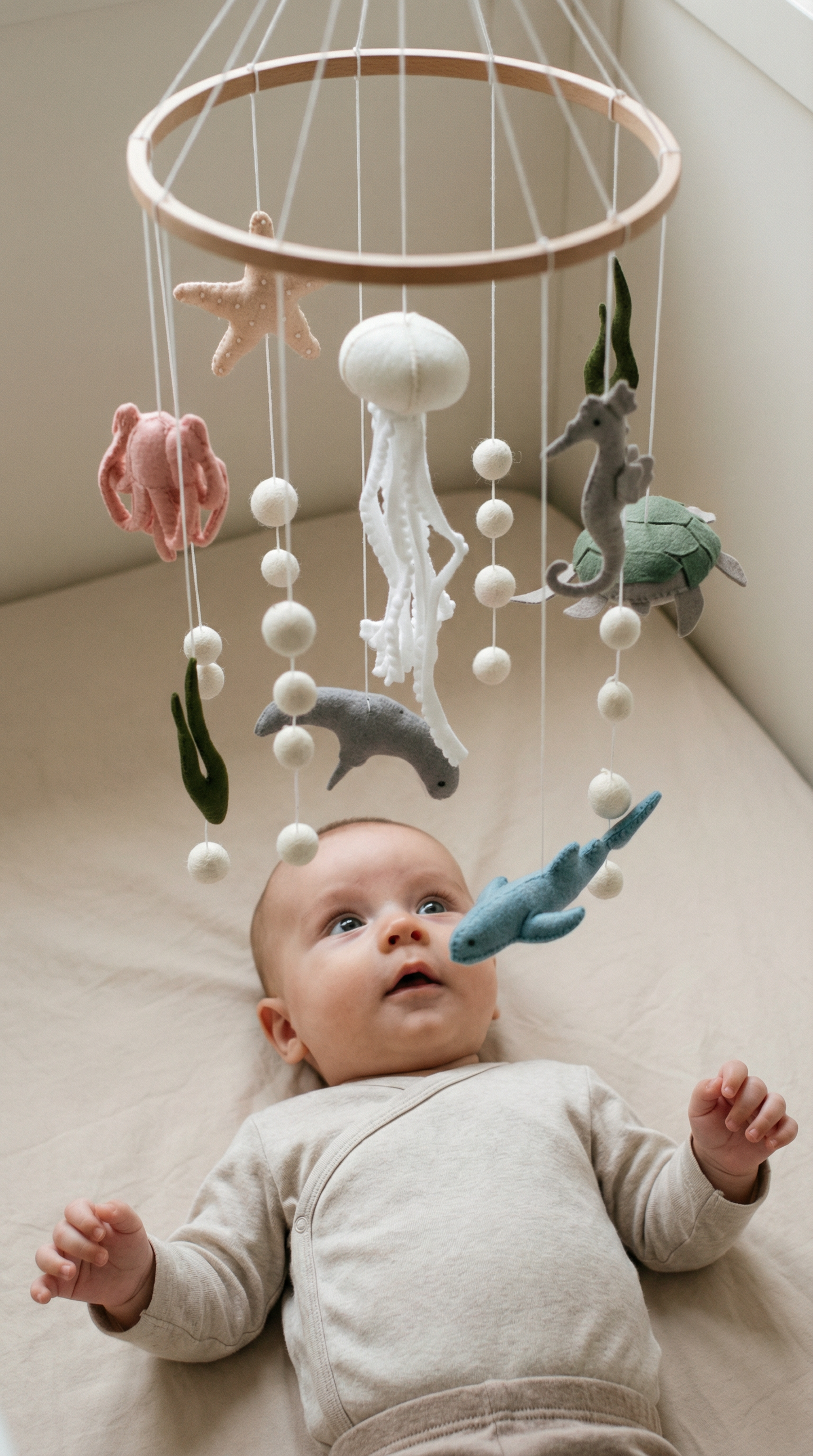 Lit de camp mobile en feutre Ocean Drift