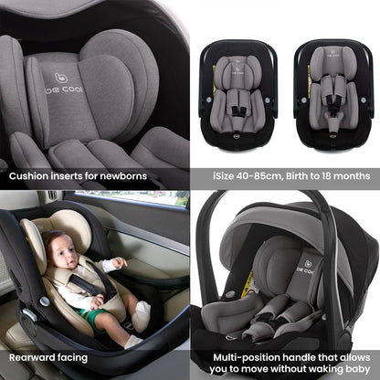 Noordi Sole Go 3in1 + Travel Carrier Car Seat, Teal